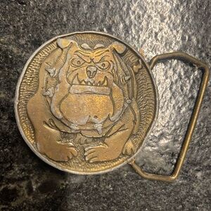 Vintage Bulldog Belt Buckle